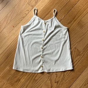 Girls White Tank